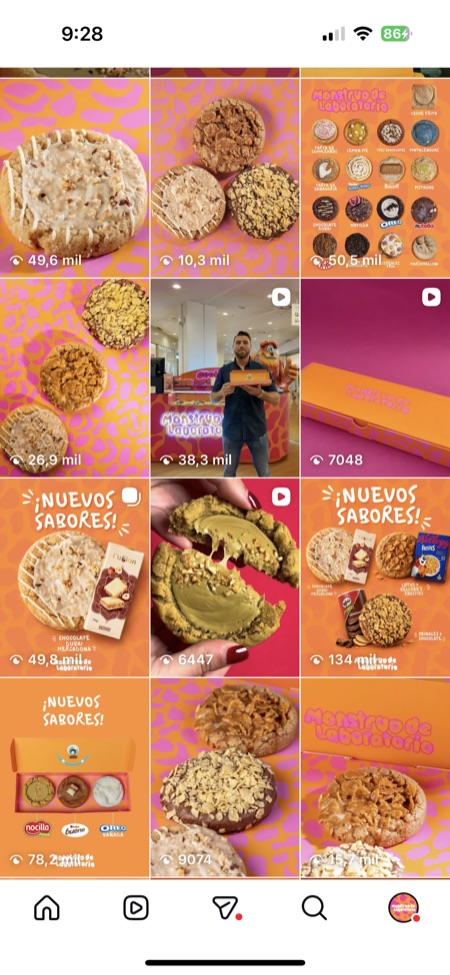 Contenido de Instagram @monstruodelaboratorio